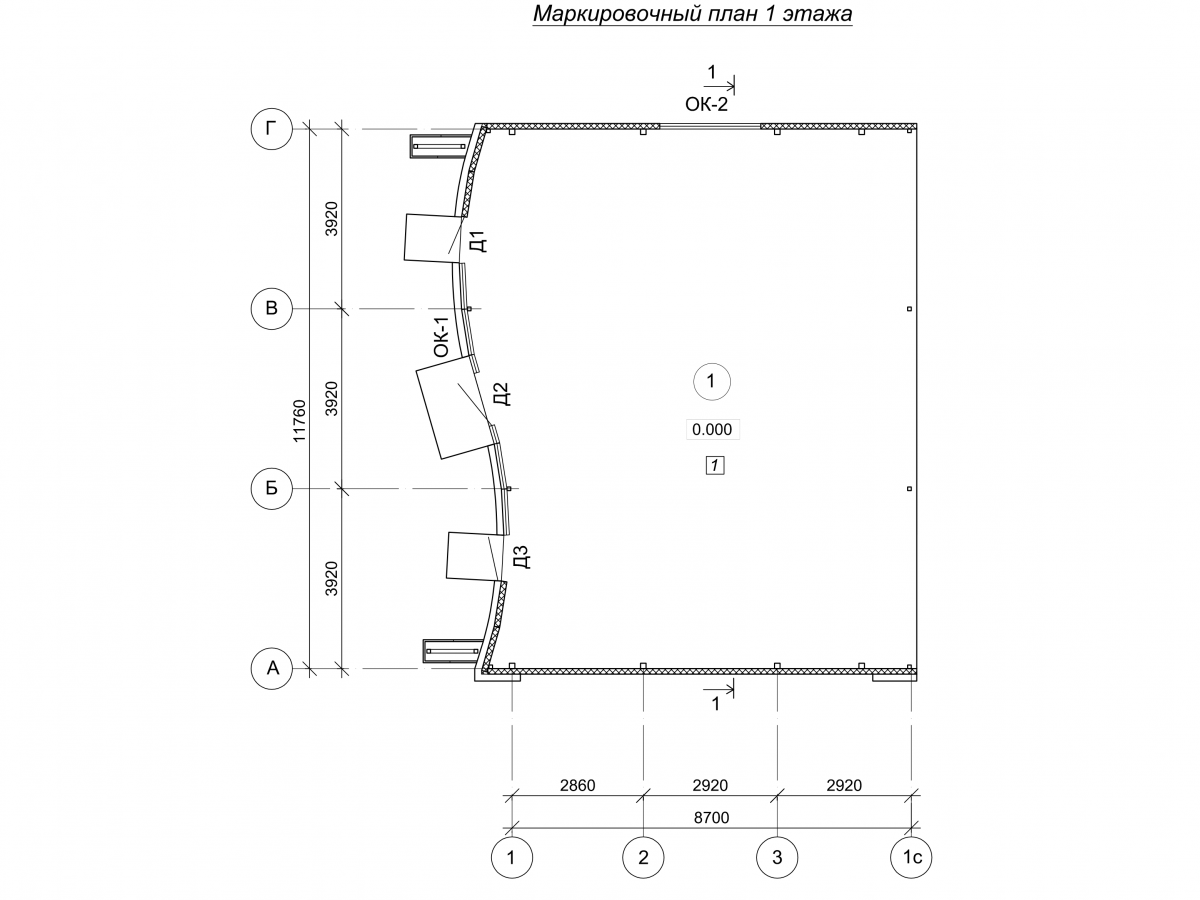Планировка Шиномонтаж из сэндвич панелей -  фото 1