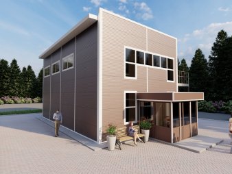 Оздоровительный центр из сэндвич-панелей