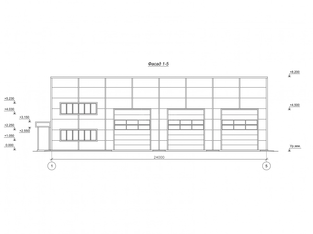 Планировка СТО с АБК из сэндвич-панелей -  фото 8