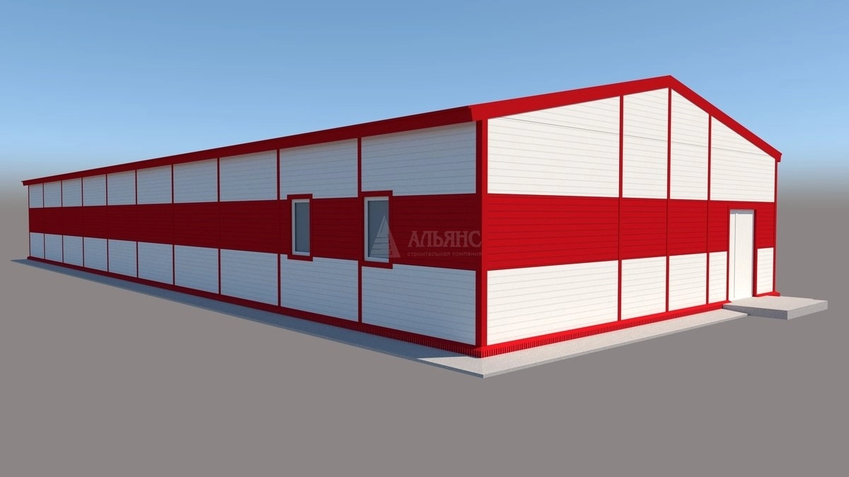 3D визуализация Магазин из сэндвич-панелей - фото 11