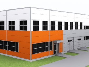 Проект СТО с АБК из сэндвич-панелей